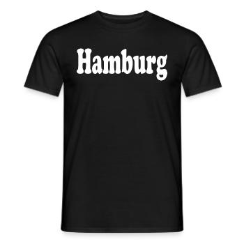 Hambourg - T-shirt homme - noir - Devant - AI Model Male 178 light (178cm)