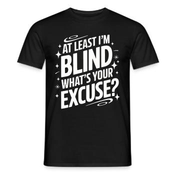 Blinde Blindheit Sehbehinderte Menschen - Männer T-Shirt - Schwarz - Vorne - AI Model Male 178 light (178cm)
