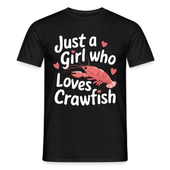 Homards, crabes, crevettes, fruits de mer - T-shirt homme - noir - Devant - AI Model Male 178 light (178cm)
