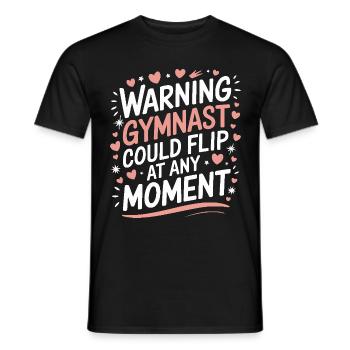 Turnen Turner Gymnastik - Männer T-Shirt - Schwarz - Vorne - AI Model Male 178 light (178cm)
