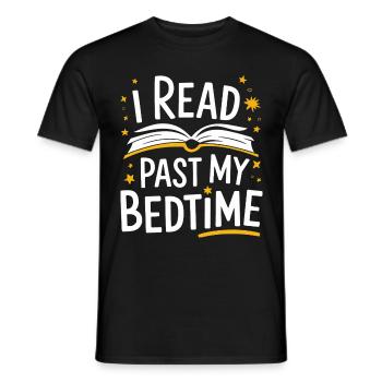 Bücher Buch lesen Bücherei Bibliothek Bücherwurm - Männer T-Shirt - Schwarz - Vorne - AI Model Male 178 light (178cm)