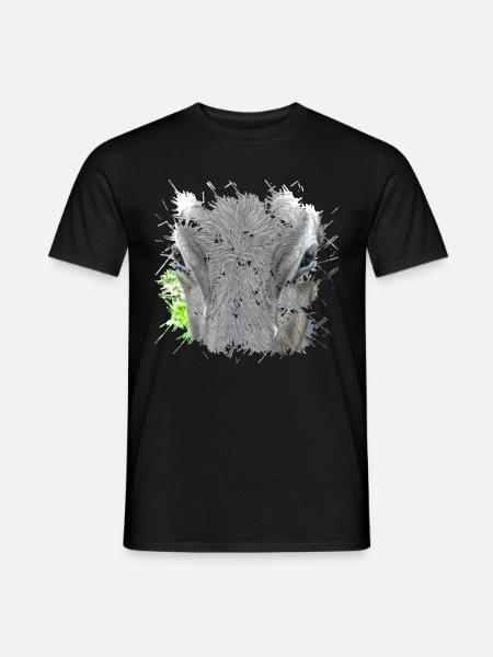 Gråt dyr med 4 bogstaver - Mænd T-shirt - sort