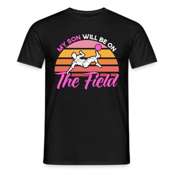 Sportfan Fußball Mama Fußball Geschenk - Männer T-Shirt - Schwarz - Vorne - AI Model Male 178 light (178cm)