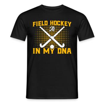 Hockey sur gazon Joueurs de hockey sur gazon intérieur - T-shirt homme - noir - Devant - AI Model Male 178 light (178cm)