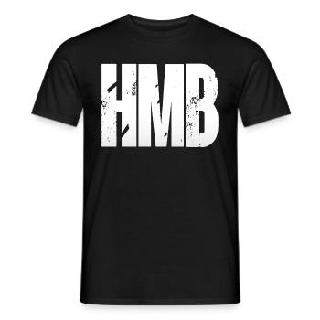 HMB Hold my beer quote fun beer saying funny - Men's T-Shirt - black - Front - AI Model Male 178 light (178cm)