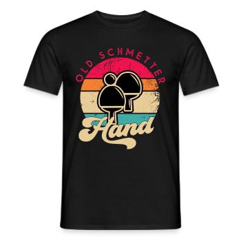 Vintage King Pong - Ping Pong - T-shirt homme - noir - Devant - AI Model Male 178 light (178cm)