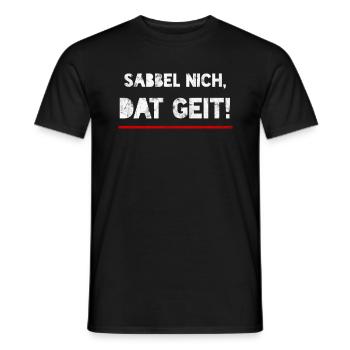 Sabbel Nich Norddeutschland Ostfriese Norden - Männer T-Shirt - Schwarz - Vorne - AI Model Male 178 light (178cm)
