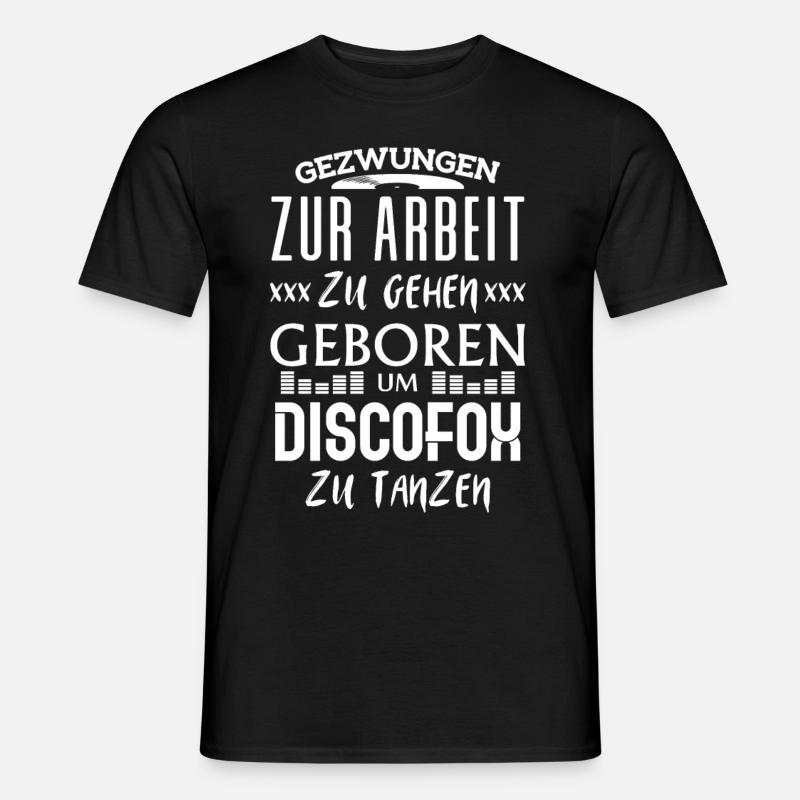 Discofox tanzen / Geschenk Tanzschule - Männer T-Shirt - Schwarz