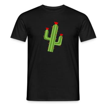 Cactus, cacti, succulents, cactus plants - Men's T-Shirt - black - Front - AI Model Male 178 light (178cm)