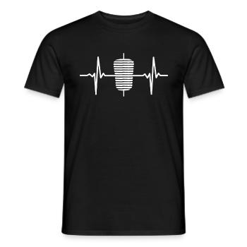 J'adore le doner kebab - T-shirt homme - noir - Devant - AI Model Male 178 light (178cm)