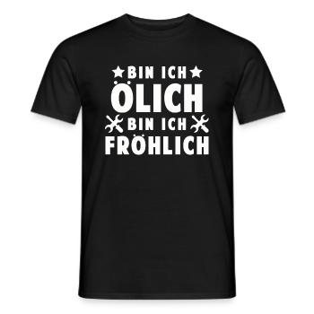 KFZ Mechaniker Mechatroniker Hydrauliker - Männer T-Shirt - Schwarz - Vorne - AI Model Male 178 light (178cm)