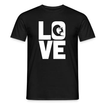 Surfing surfer surfing - Men's T-Shirt - black - Front - AI Model Male 178 light (178cm)