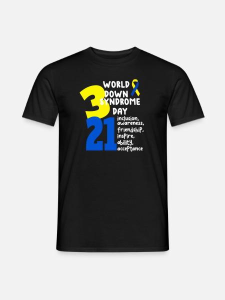 World Down Syndrome Day - Men's T-Shirt - black