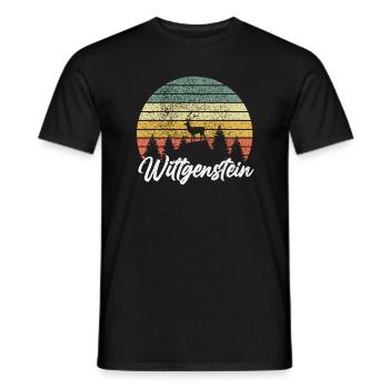 Wittgenstein Bad Berleburg Bad Laasphe Erndtebrück - T-shirt homme - noir - Devant - AI Model Male 178 light (178cm)