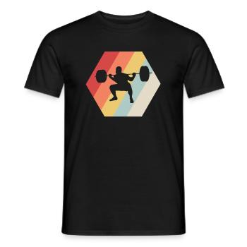 Gym Squad Pumps Bodybuilding Strength Training - Men's T-Shirt - black - Front - AI Model Male 178 light (178cm)