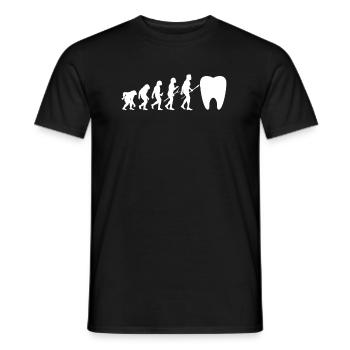 Zahnarzt Evolution Dentist Beruf Zahnarzthelferin - Männer T-Shirt - Schwarz - Vorne - AI Model Male 178 light (178cm)