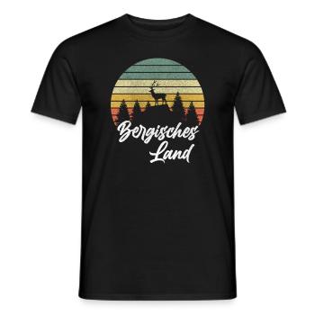 Bergisches Land Heimat Geschenk Wandern Urlaub - Männer T-Shirt - Schwarz - Vorne - AI Model Male 178 light (178cm)
