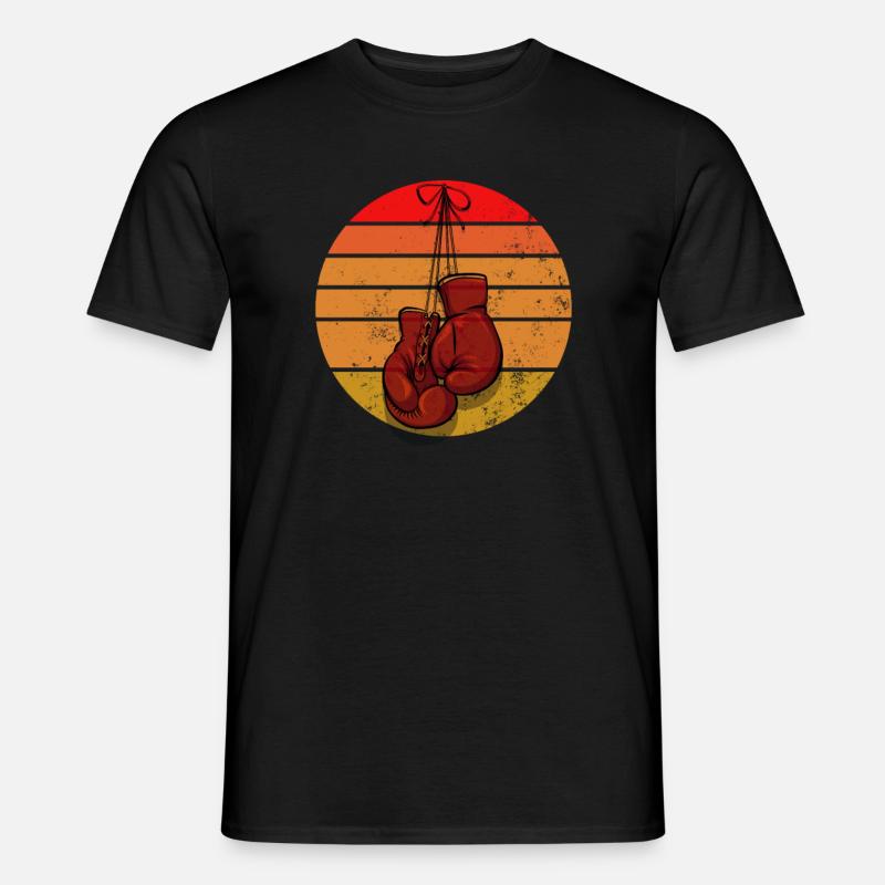 Boxen Boxhandschuhe Boxer - Männer T-Shirt - Schwarz