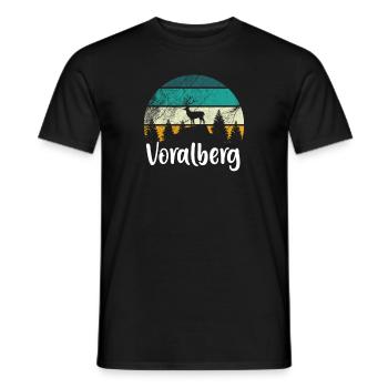 Voralberg Geschenk Vorarlberger Spruch - Männer T-Shirt - Schwarz - Vorne - AI Model Male 178 light (178cm)