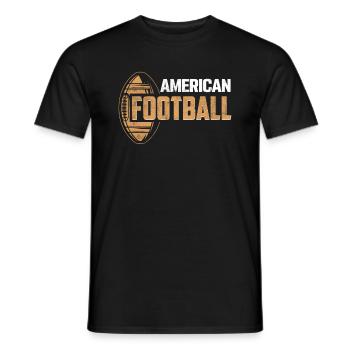 Football américain - T-shirt homme - noir - Devant - AI Model Male 178 light (178cm)