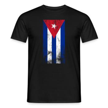 Cuba drapeau Cuba libère Cuba cuban - T-shirt homme - noir - Devant - AI Model Male 178 light (178cm)