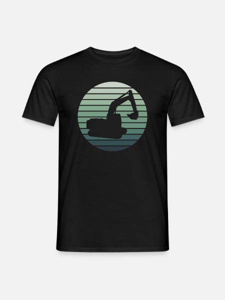 Baggerfahrer Baggern Baggerfahren Bagger - Männer T-Shirt - Schwarz
