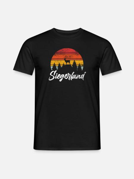 Siegerland Siegen Heimat - Männer T-Shirt - Schwarz