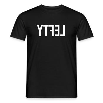Left-handed Left Hand Lefty - Men's T-Shirt - black - Front - AI Model Male 178 light (178cm)