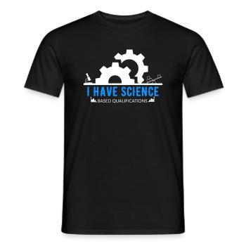 Technicien Biologie Chimie Mathématiques Cadeau - T-shirt homme - noir - Devant - AI Model Male 178 light (178cm)