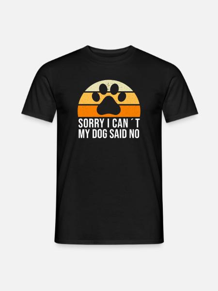 Mon chien dit non - T-shirt homme - noir
