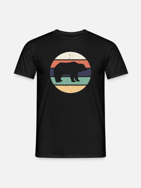 Grizzly ours ours brun Ours noir Ours polaire - T-shirt homme - noir