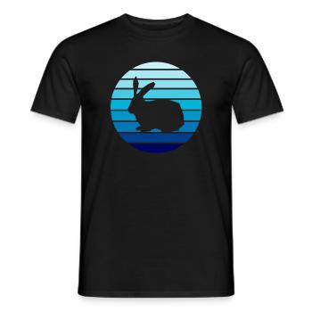 Rabbit Rabbit - Men's T-Shirt - black - Front - AI Model Male 178 light (178cm)