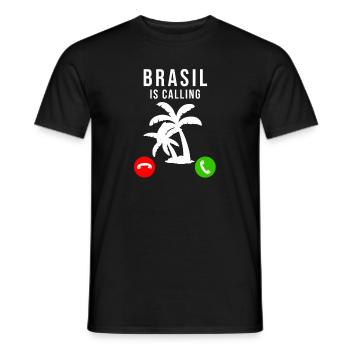 Brasilien - Männer T-Shirt - Schwarz - Vorne - AI Model Male 178 light (178cm)