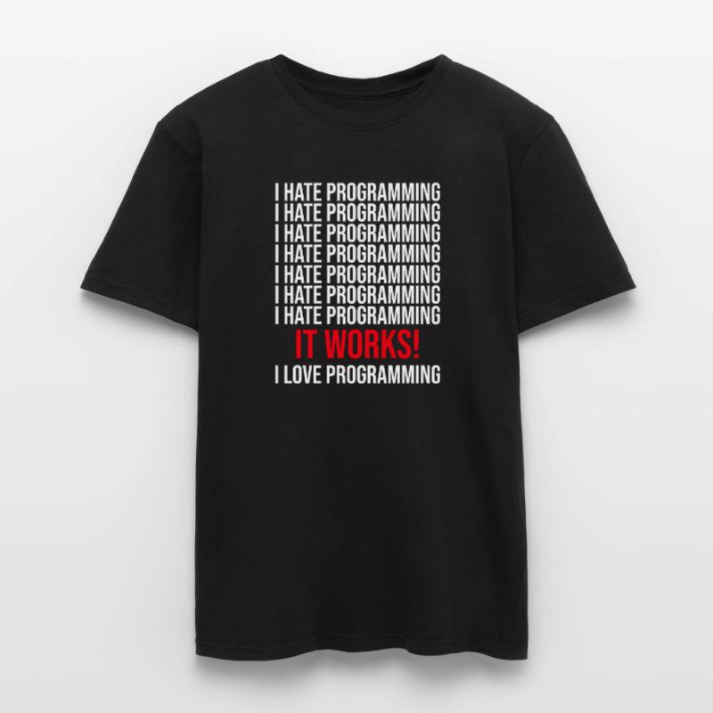 Programmer I hate programming Men's T-Shirt