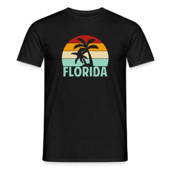 Beach Surfing Summer Miami Floride - T-shirt homme - noir - Devant - AI Model Male 178 light (178cm)