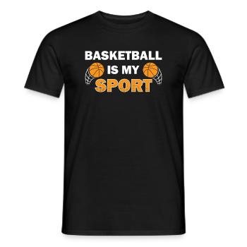 Basketball Saying Basketball Basketball Lovers - Men's T-Shirt - black - Front - AI Model Male 178 light (178cm)
