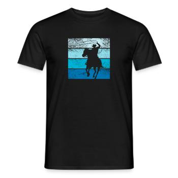 Cowboy - Men's T-Shirt - black - Front - AI Model Male 178 light (178cm)