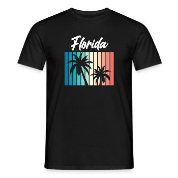 Florida - Männer T-Shirt - Schwarz - Vorne - AI Model Male 178 light (178cm)