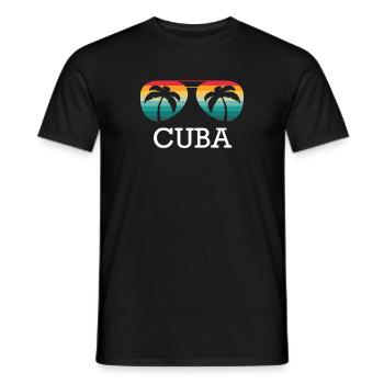 Cuba Sunglasses - Men's T-Shirt - black - Front - AI Model Male 178 light (178cm)