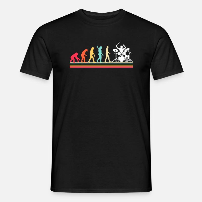 Drummer Evolution Drums - Men's T-Shirt - black