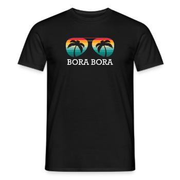 Bora Bora - T-shirt homme - noir - Devant - AI Model Male 178 light (178cm)