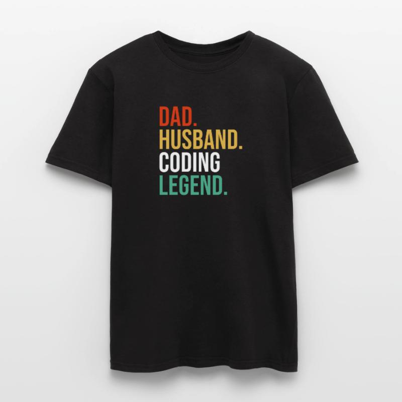 Mari Père Papa Coder Codage Informaticien T-shirt homme