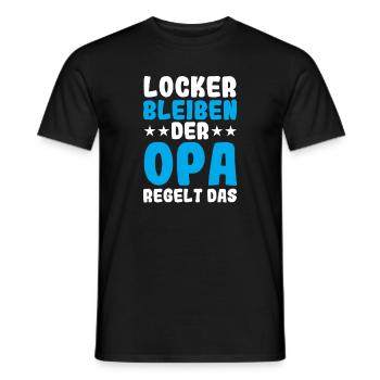 Opa Großvater Bester Opa Geschenk - Männer T-Shirt - Schwarz - Vorne - AI Model Male 178 light (178cm)