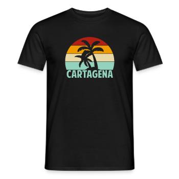 Carthagène - T-shirt homme - noir - Devant - AI Model Male 178 light (178cm)