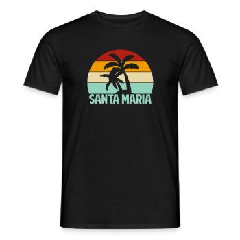 Sainte-Marie - T-shirt homme - noir - Devant - AI Model Male 178 light (178cm)