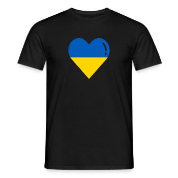 Ukraine Flagge Kiew - Männer T-Shirt - Schwarz - Vorne - AI Model Male 178 light (178cm)