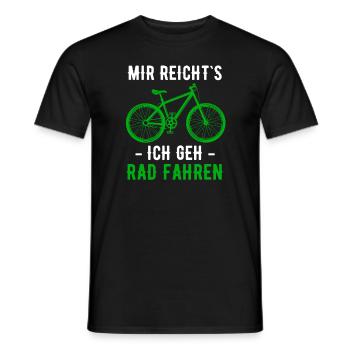 Cooler Fahrrad Mountainbike Spruch Geschenk - Männer T-Shirt - Schwarz - Vorne - AI Model Male 178 light (178cm)