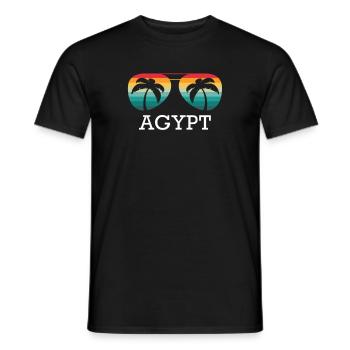 Ägypten Urlaub Reisen Sommer Sonne Souvenir - Männer T-Shirt - Schwarz - Vorne - AI Model Male 178 light (178cm)
