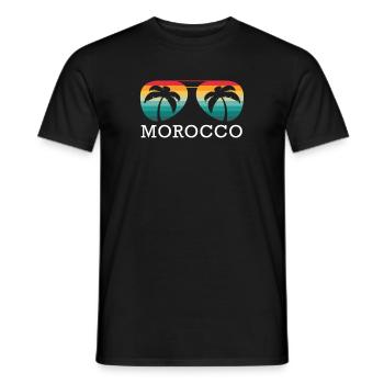 Marokko Reise Urlaub Reisen Sommer Sonne Souvenir - Männer T-Shirt - Schwarz - Vorne - AI Model Male 178 light (178cm)