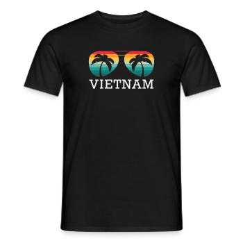 Vietnam Reise Urlaub Reisen Sommer Sonne Souvenir - Männer T-Shirt - Schwarz - Vorne - AI Model Male 178 light (178cm)